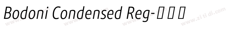 Bodoni Condensed Reg字体转换